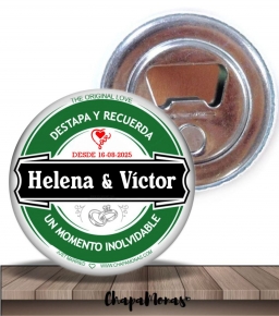 ABRIDOR DE CERVEZA PARA BODA