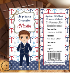 TABLETA DE CHOCOLATE PERSONALIZADA