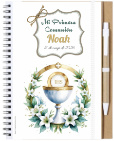 LIBRETA PARA PRIMERA COMUNIN CON BOLI