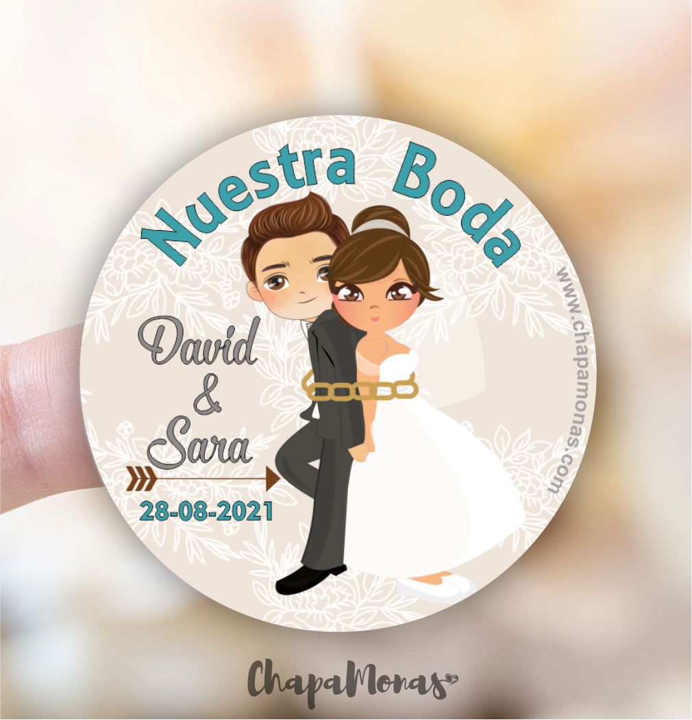 ETIQUETAS Y PEGATINAS PARA BODA (Personalizadas)