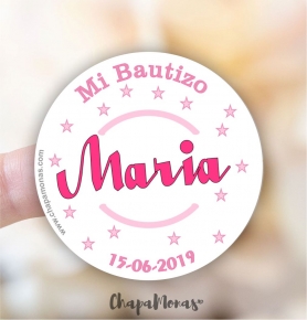 ETIQUETAS Y PEGATINAS PERSONALIZADAS (Bautizo)