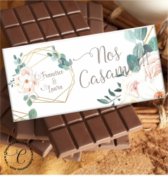 TABLETA DE CHOCOLATE PERSONALIZADA (Boda)
