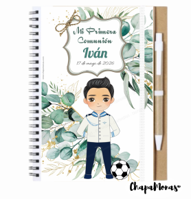 LIBRETA GRANDE CON BOLIGRAFO (Varios trajes y peinados)