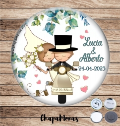 CHAPA DE BODA Moto