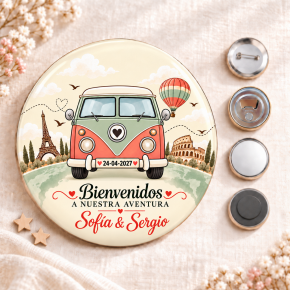 Chapa Nuestra gran aventura (Im�n - Abrebotellas - Alfiler)
