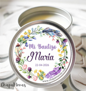 VELA PARA BAUTIZO AROMATICA