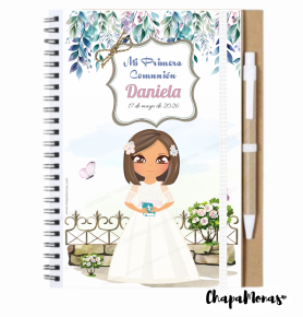 LIBRETA CON BOLI PARA COMUNIN (Varias muecas)