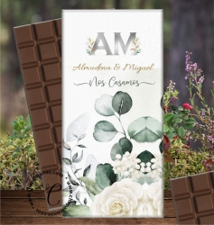 TABLETAS DE CHOCOLATE PARA BODA Bouquet