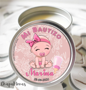 VELA PARA BAUTIZO PERSONALIZADA