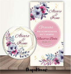 CHAPAS PARA BODA (Imn, Abrebotellas, espejitos..)