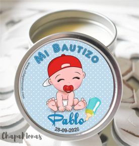 VELA PARA BAUTIZO PERSONALIZADA