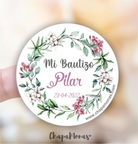 ETIQUETAS Y PEGATINAS PARA BAUTIZO
