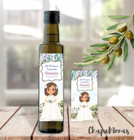 ACEITE PERSONALIZADO COMUNI�N (Varios dibujos)