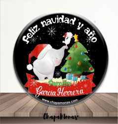 CHAPA NAVIDAD PERSONALIZADA Familia