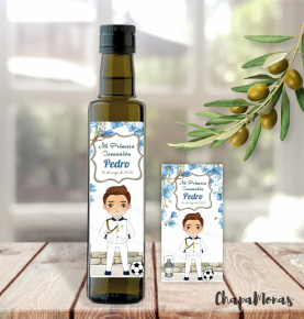 ACEITE PERSONALIZADO COMUNI�N (Varios dibujos)