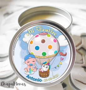 VELA PERSONALIZADA PARA BAUTIZO