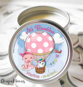 VELA PERSONALIZADA PARA BAUTIZO